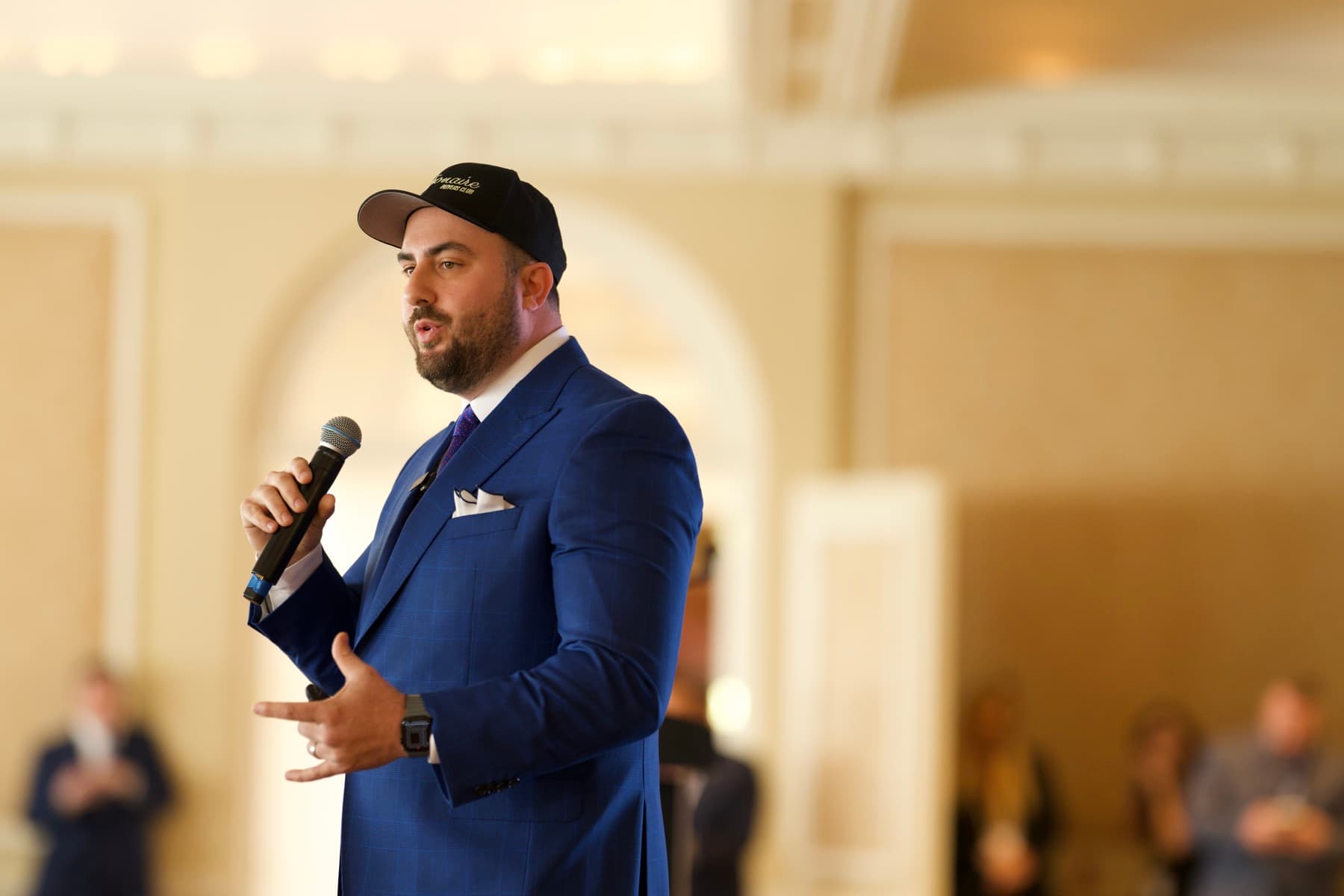 Mike Steinberg on stage at a previous Billionaire Buyers Club event